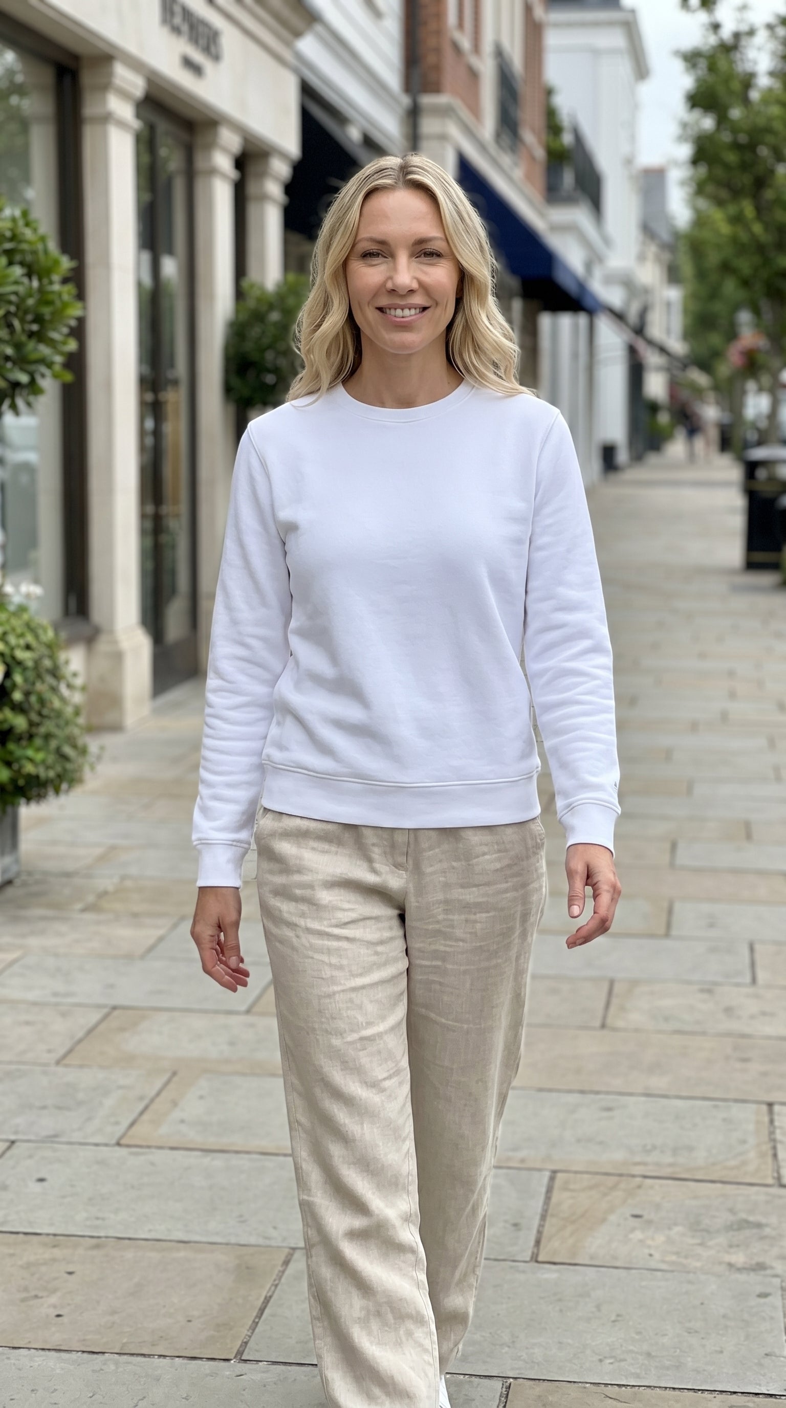 ECO All-Gender Signature Sweater - White