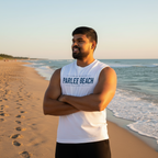 Parlee Beach All-Gender Muscle Shirt - White