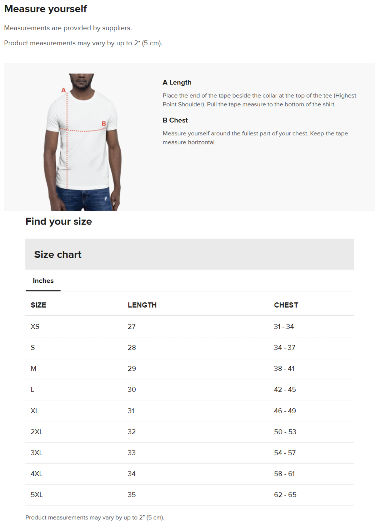 Size guide for The Coastal Essential Tee – Baby Blue