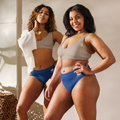 Solea Collection High-Waisted Bikini Bottom – Deep Blue