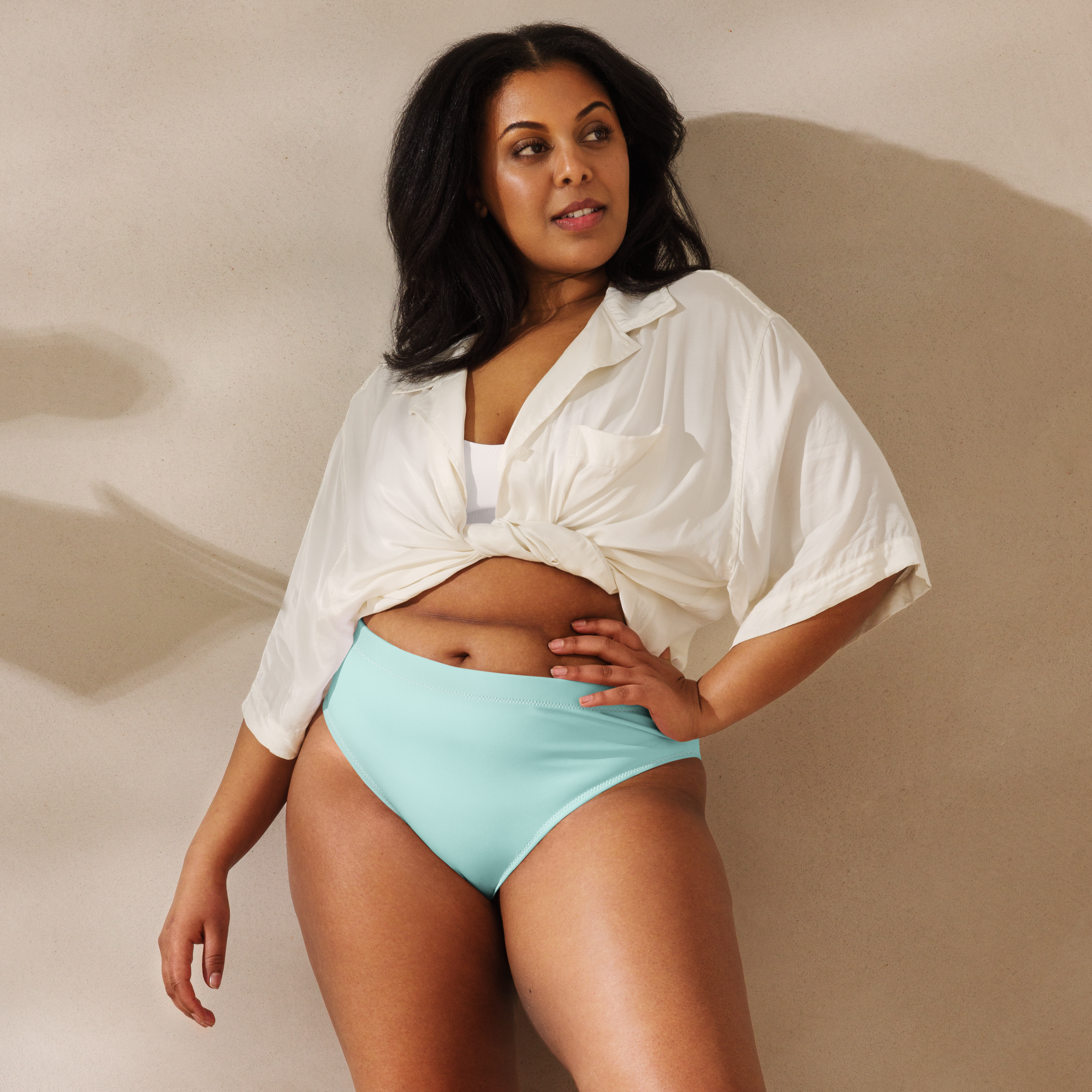 Stilla Maris High-Waisted Bottom – Teal