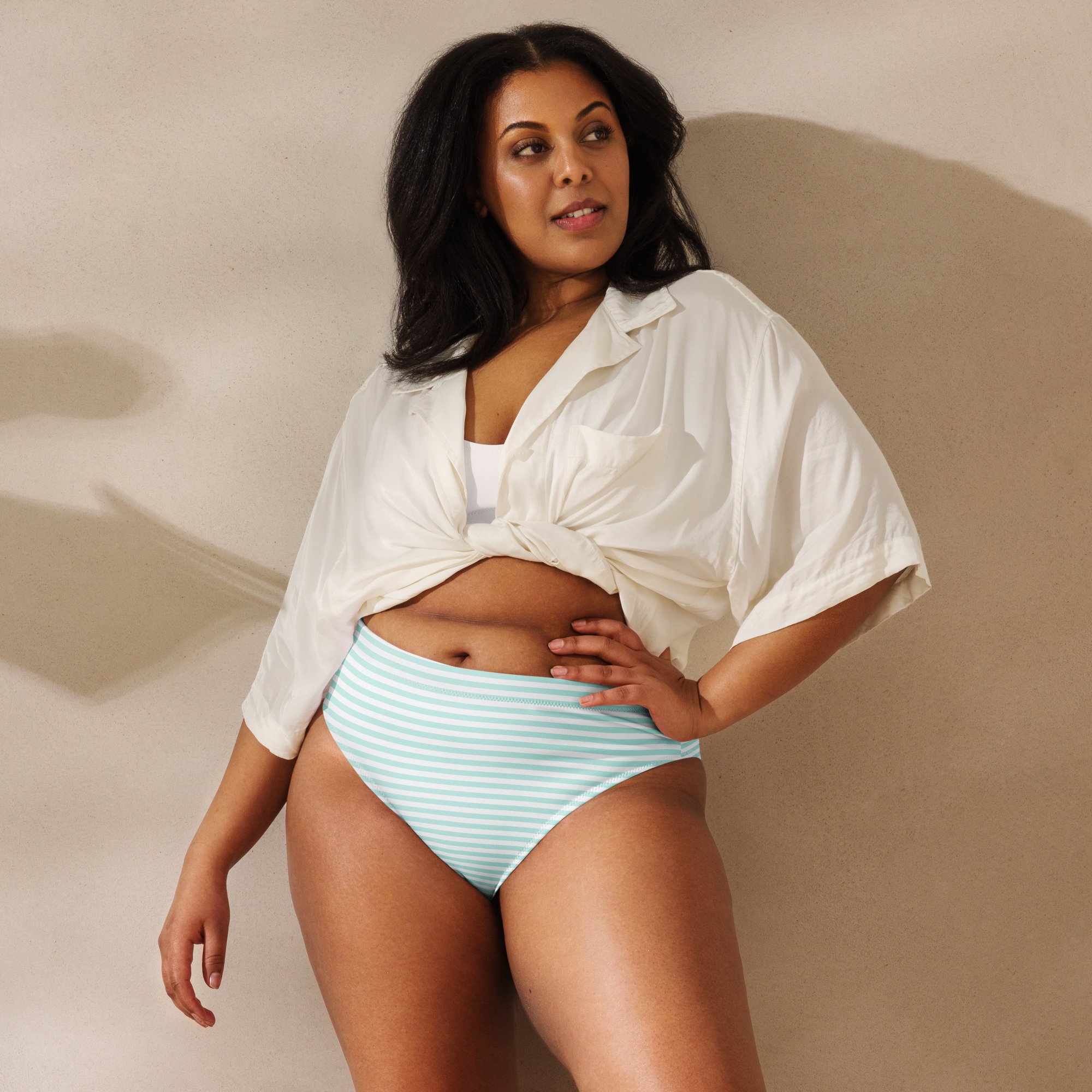 Stilla Maris High-Waisted Bottom – Stripe