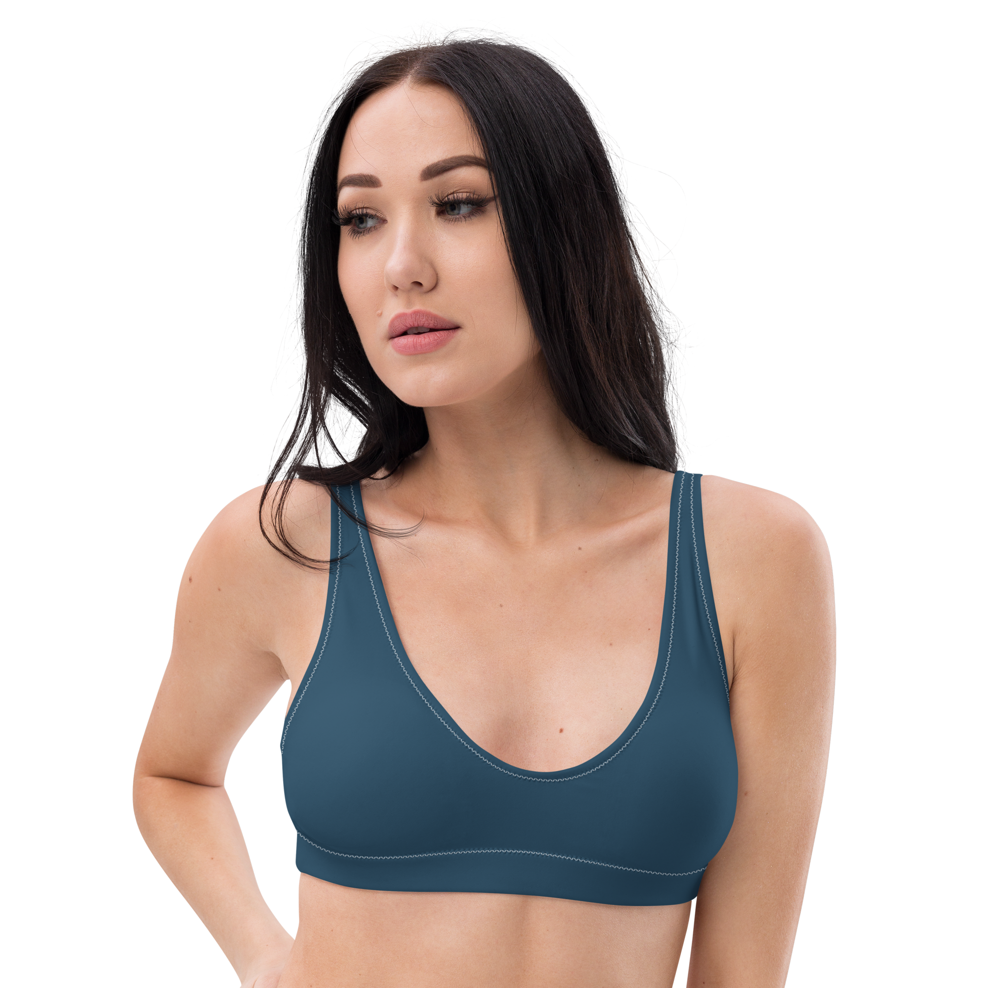 Halcyon Collection Padded Bikini Top – Navy