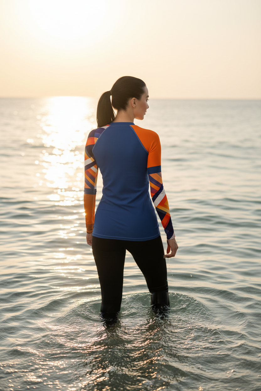 Solea Collection Women’s Rashguard – Sunset Sleeve