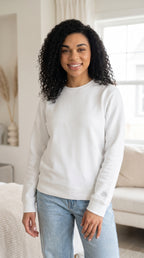 ECO All-Gender Signature Sweater - White