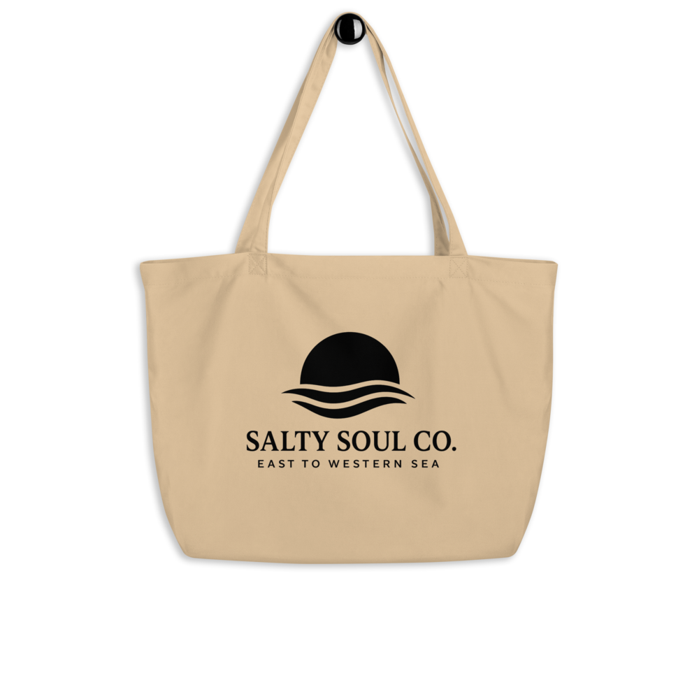 Large ECO Beach Bag Monochrome Logo B