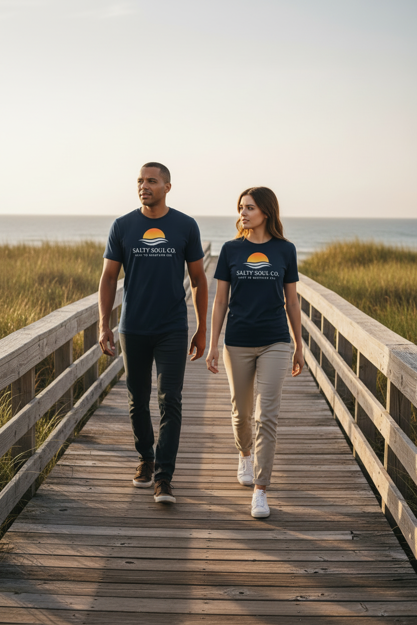 ECO Coastal Essential Mid-Light T-Shirt – French Navy