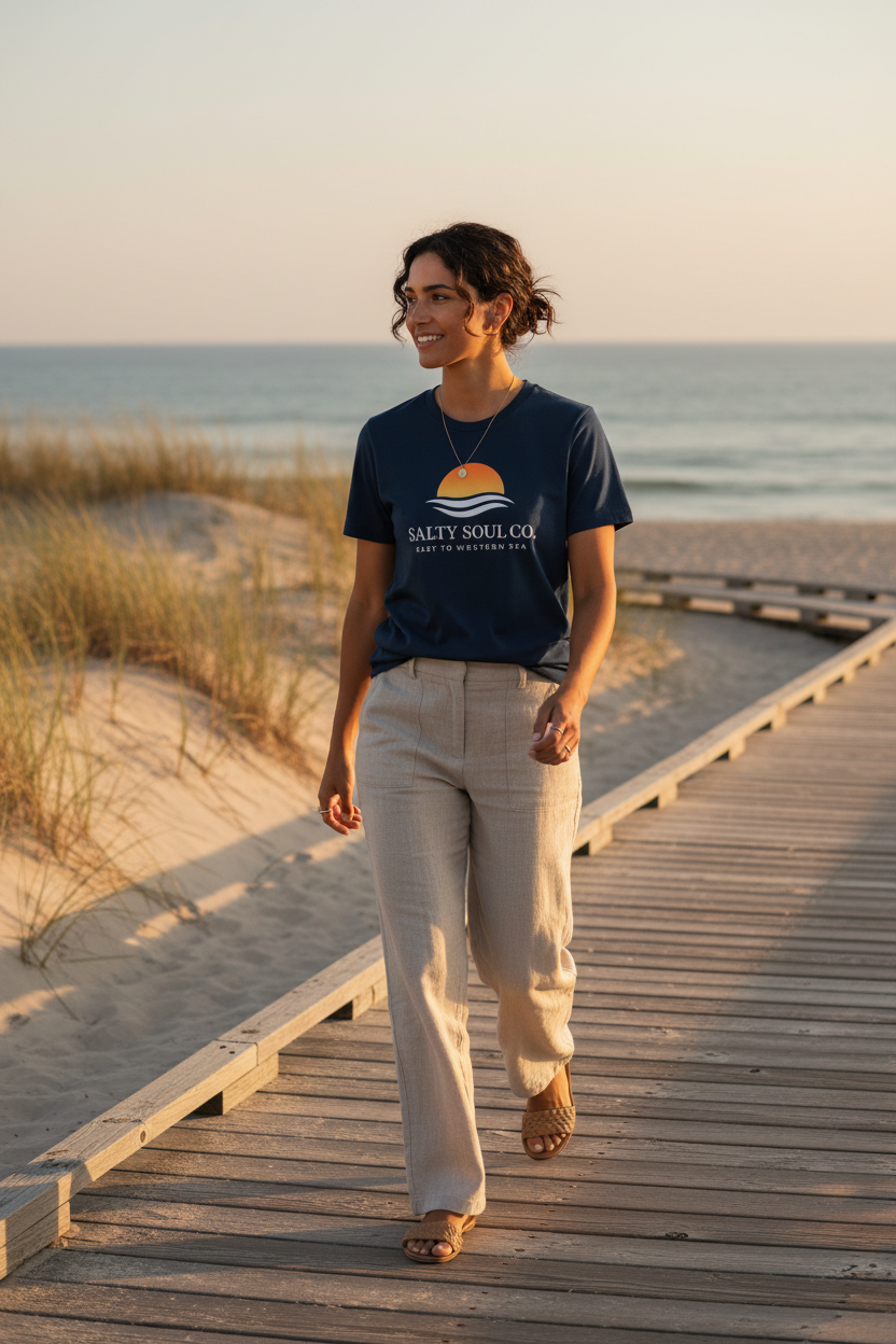 ECO Coastal Essential Mid-Light T-Shirt – French Navy