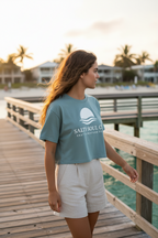 Women’s Coastal Crop Top – Sea Mineral