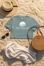 Women’s Coastal Crop Top – Sea Mineral