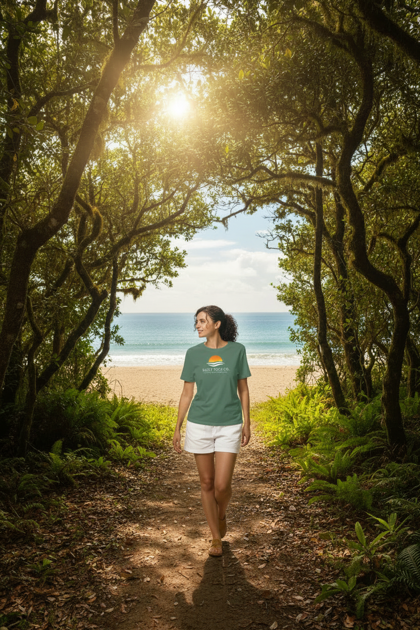 ECO Women’s Ribbed Neck T-Shirt – Green Bay