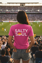 Salty Soul Women’s Relaxed V-Neck Tee – Summer Berry
