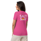 Salty Soul Women’s Relaxed V-Neck Tee – Summer Berry